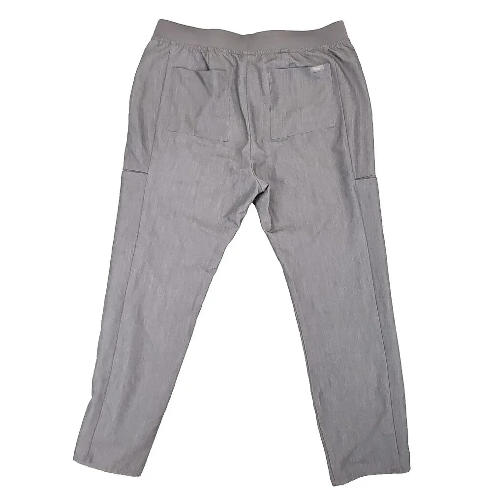 Figs Technical Collection‎ Scrub Pants Size Large Gray Medical Uniform Nurse